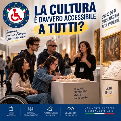 Grafica M.E.D.A.: «La cultura è davvero accessibile a tutti?»